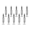 10pack/lot 1/4" 6.35mm Male Mono Plug Stereo Audio Cable Jack