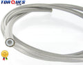 An -3 (jic-3 1/8" I.d) Stainless Braided Clear Pvc Coated Ptfe Brake