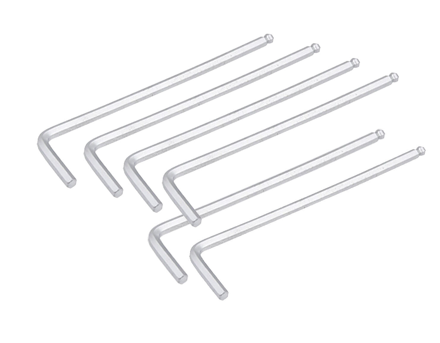 6-pack Cr-V Ballend Hex Allen Key Wrench Set by Unbranded