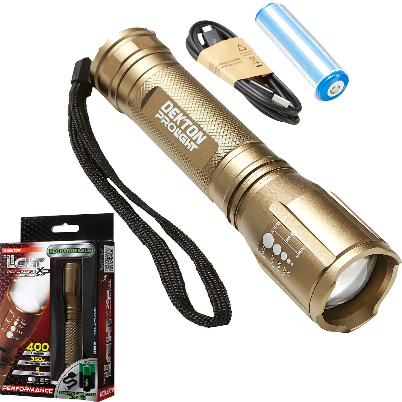 Dekton Performance COB LED Torch 400 Lumens