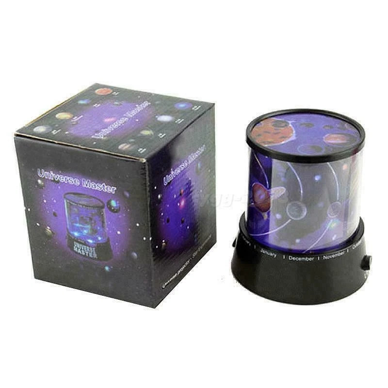 Kids Baby Glow In The Dark Univers Night Light Lamp Projector Solar