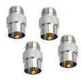 Uhf Pl259 To So239 Quick Disconnect Push On Adapter 4 Pack Ham Radio