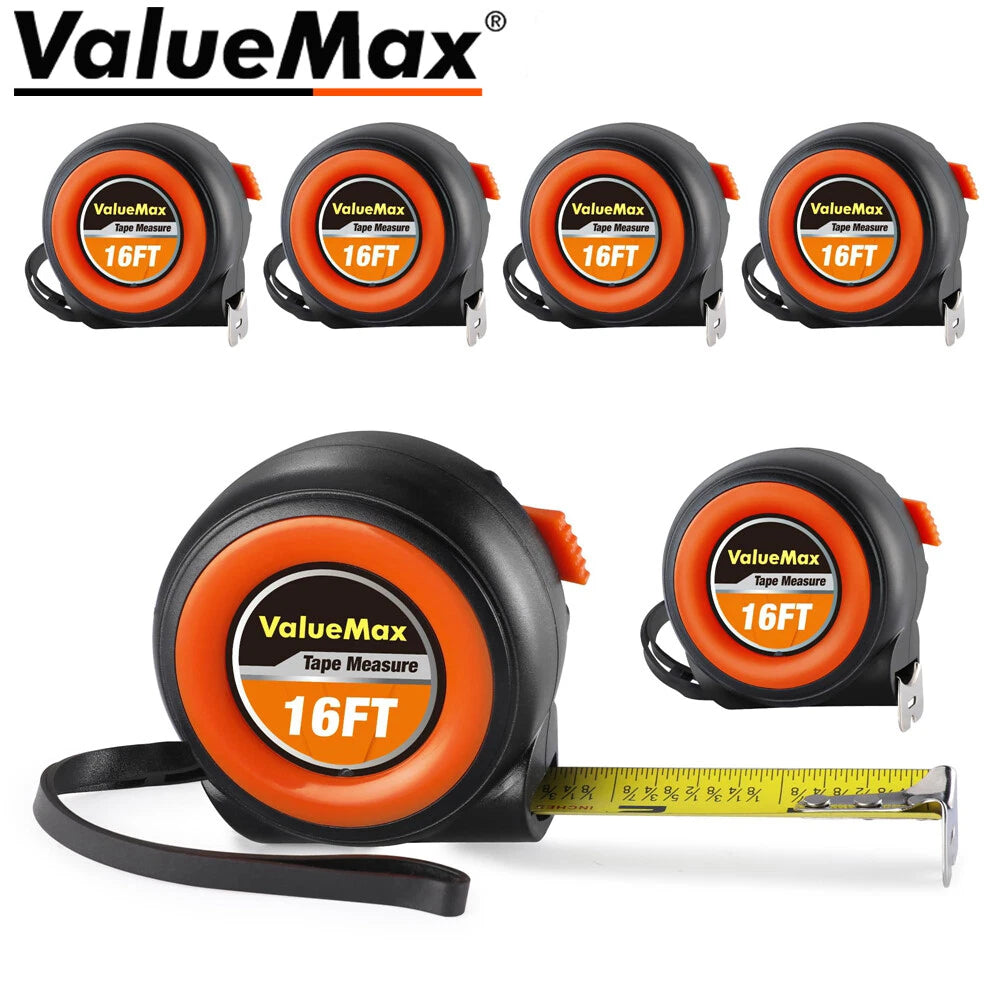 Valuemax 16ft Tape Measure Self-locking Retractable | Built Supply Co