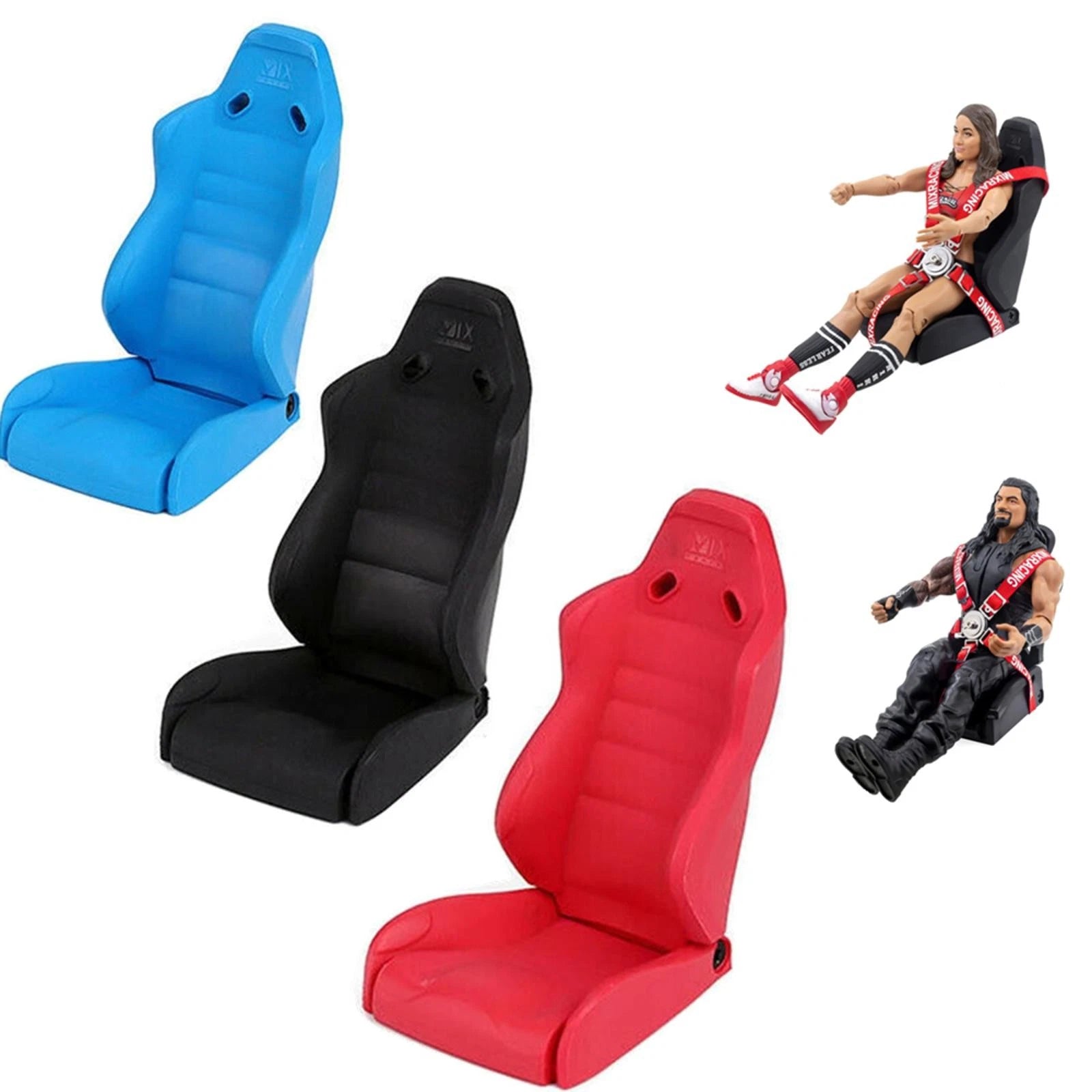 Black/blue/red Rc Crawler Car Seat For Axial Scx10 90046 Wraith Rr10