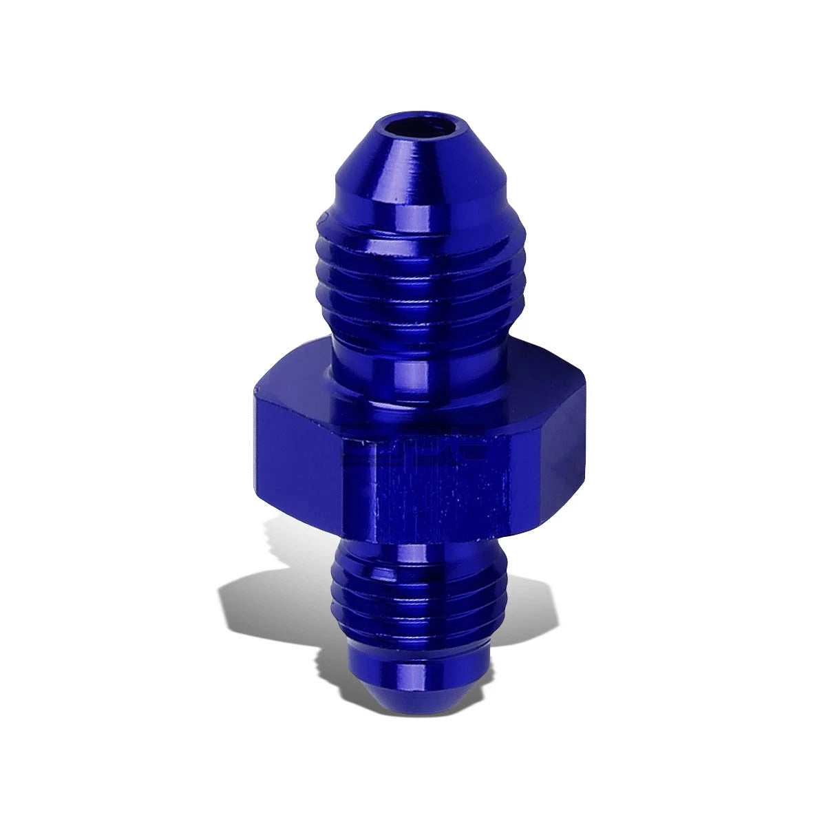 Blue Aluminum Oil/fuel 3an Male To 4-an Flare Reducer Union Fitting
