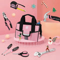 Workpro 9-piece Kids Real Hand Tool Set, Pink Junior Tool Kit With