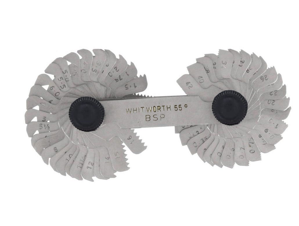 German Standard 52PC Metric Imperial Thread Pitch Gauge 60° Metric 55°