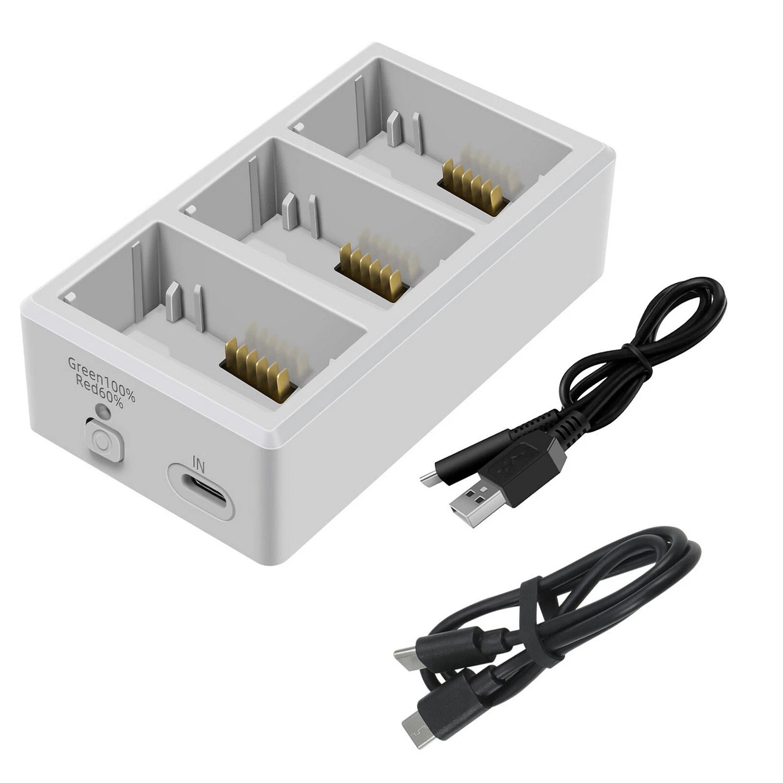 3-slot Battery Charger Automatic Detection Charging Hub Dock For Dji