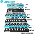 Duratech Magnetic Socket Organizer 3/8"/1/4"/1/2" Socket Holders Sae