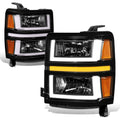 Fit 14-15 Chevrolet Silverado 1500 Black/amber | Built Supply Co