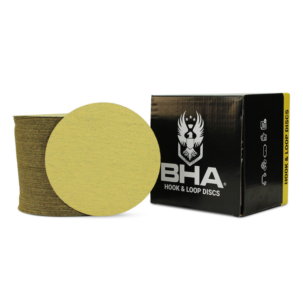 100 Pack - 6" Inch 60 Grit No Hole Hook & Loop Sanding Discs Orbital