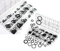 450pc Nitrile Rubber O-Ring Assortment SAE/METRIC Gasket Seal Air Hydraulic HVAC