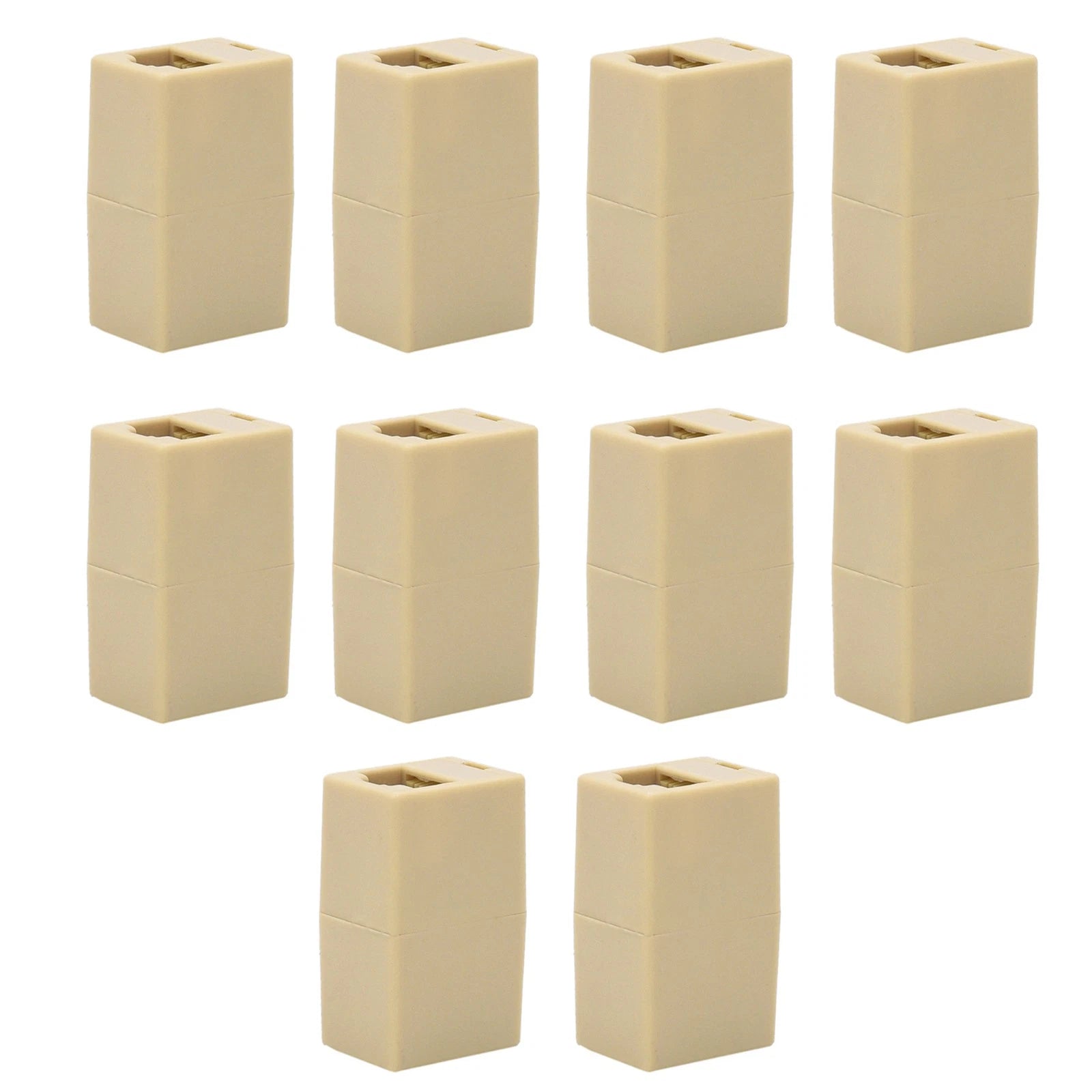 10pack Rj45 Modular Female / Female Inline Couplers Connector Adapter