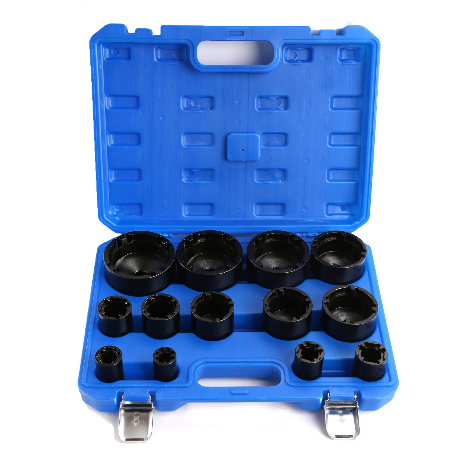 13PC 1/2" Dr Grooved Locknuts Sockets Set, 60MM Long Deep Internal