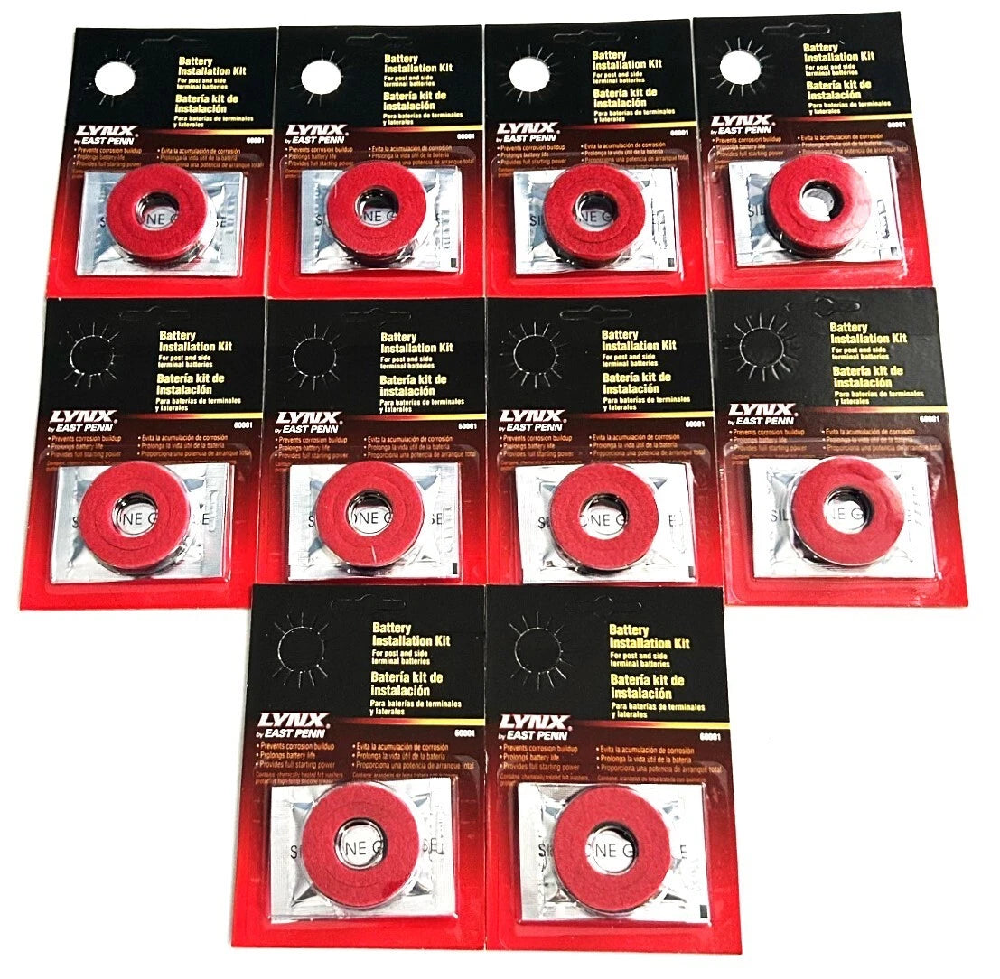 10 Sets Lynx By Deka Top/side Post Battery Terminal Protectors
