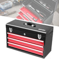 Red 20.4" 3 Drawers Multiple Storage Tool Box Flat | Built Supply Co