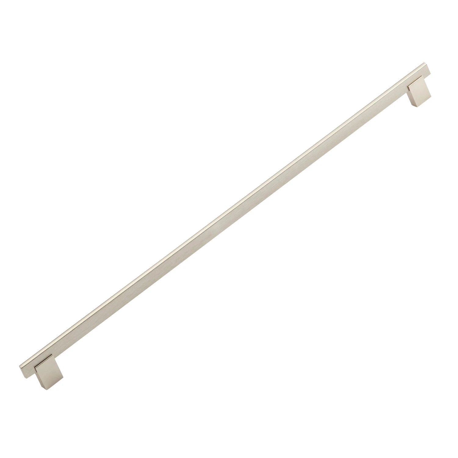 Euro Bridge Style Metal Handle, Brushed Nickel, 20-1/8" (512 Mm)