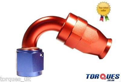 AN-8 PTFE Hose Fitting 120 Degree by Unbranded