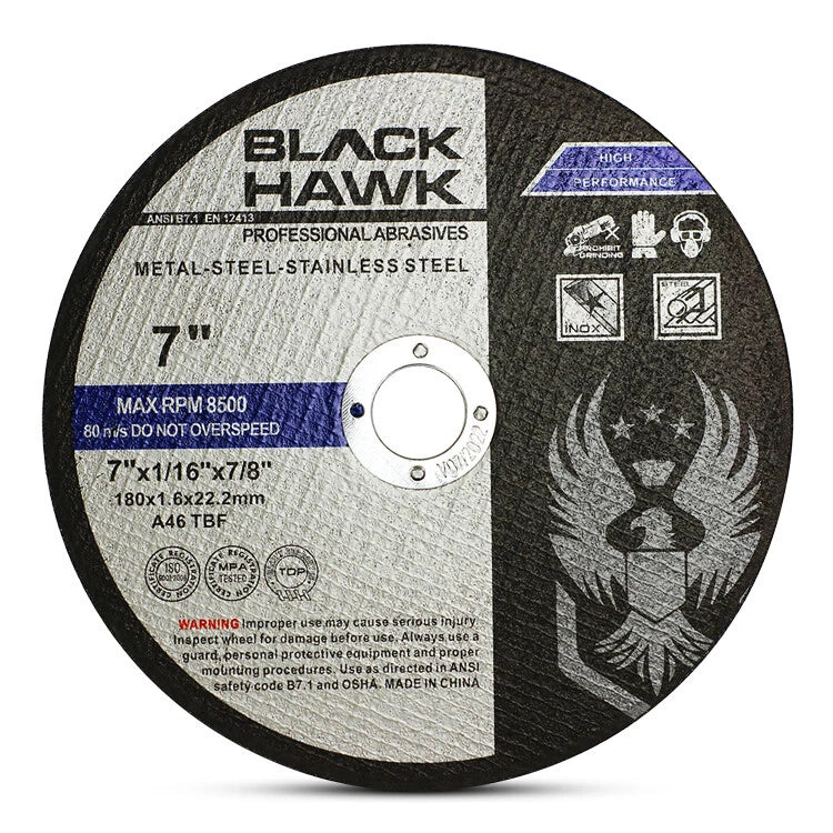 100 Pack 7"x1/16"x7/8" Cut-off Wheel - Metal & | Built Supply Co