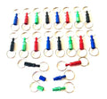 20 Detachable Keychains Pull Apart Quick Release Key Rings Red Blue