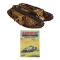 1/25 Scale Uk Mark Mk Iv Male Tank Model Set Military Puzzle Kit