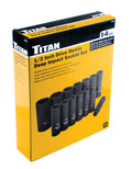 Titan 14-Piece Metric Deep Impact Socket Set by Titan