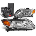 For 2012-2015 Honda Civic Pair Chrome/amber Signal | Built Supply Co