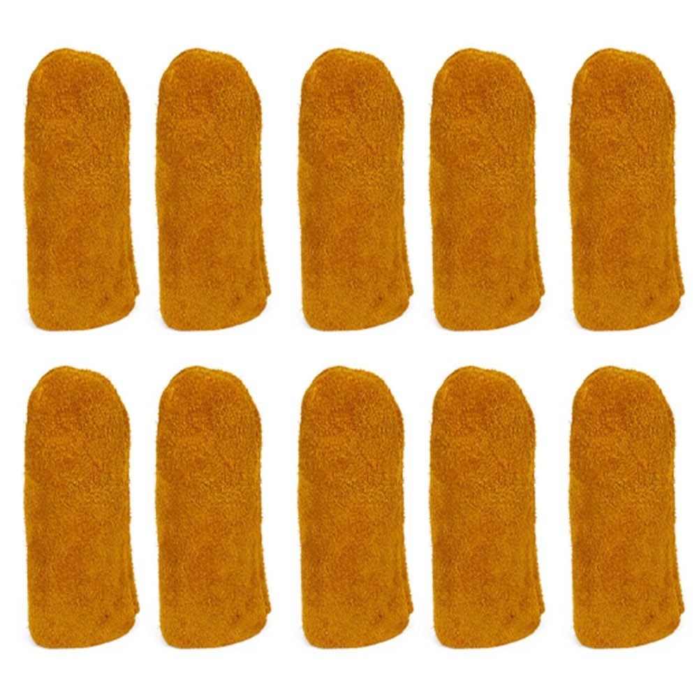 Yellow Suede Finger Protectors Pack of 10 for Needlework and HandcraftsOpens in 