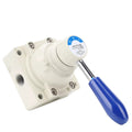 Air Valve 4 Way 2 Position 1/4in Npt Hand Lever Direct Action