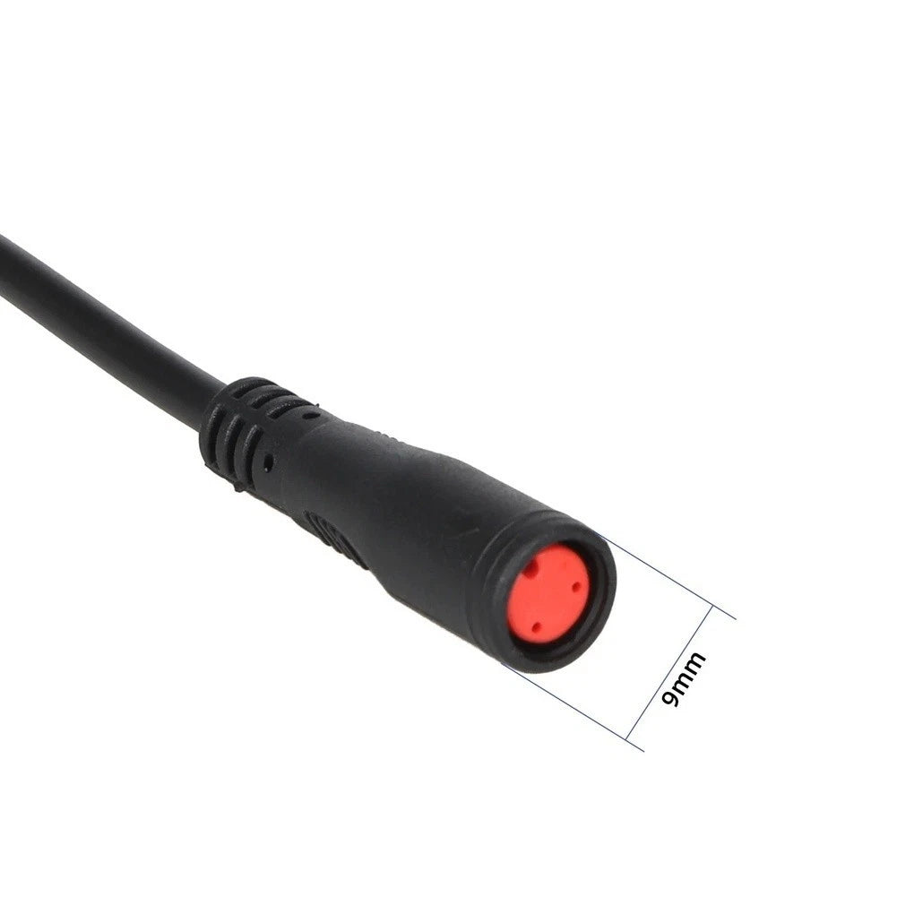 Waterproof 2-pin M8 For Red Head Cable For E-bike Connection 60cm