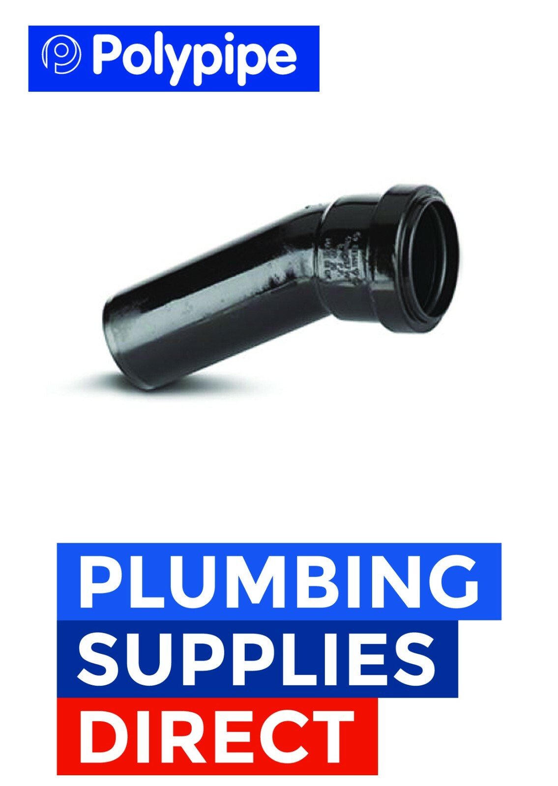 Polypipe Waste Push Fit 40mm 157.5° Soil Boss Bend