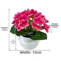 Violet Flower Bonsai Fake Plant In Pot For Contemporary For Home Decor