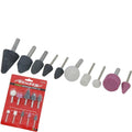 Neilsen 10pc Mounted Stone Point Grinding Head Set
