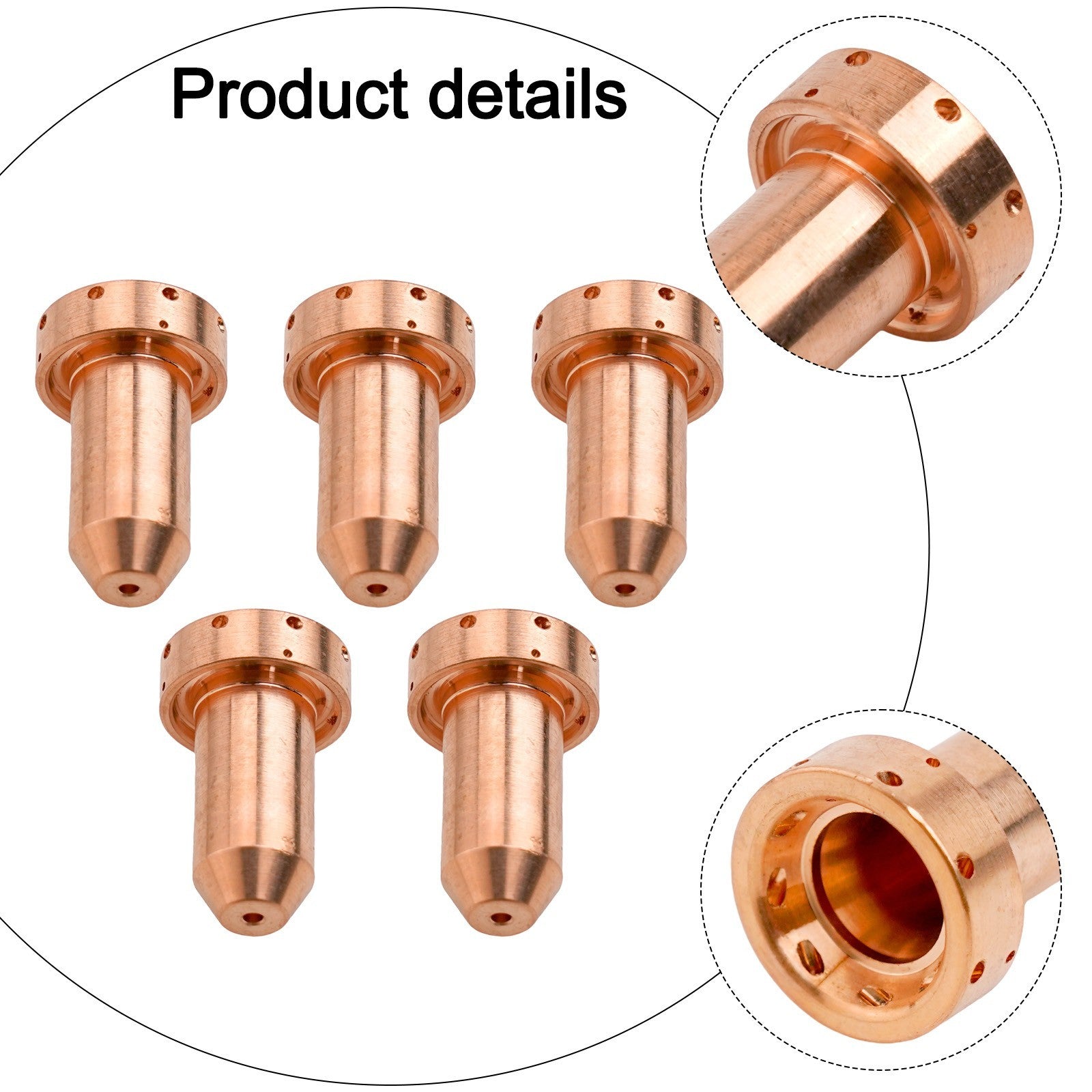 Professional Nozzle Cutting Tips 9-8253 Copper Protective Torch ConsumablesOpens