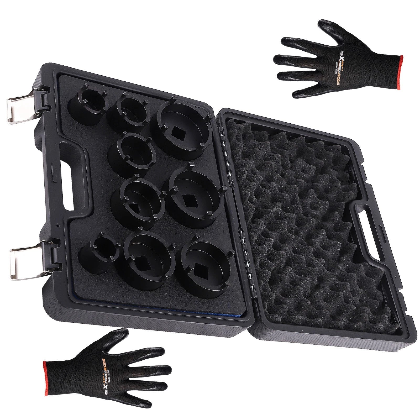 3/4" Drive Grooved Lock Nuts Socket Set For KM9 KM10 KM11 KM12 Kit
