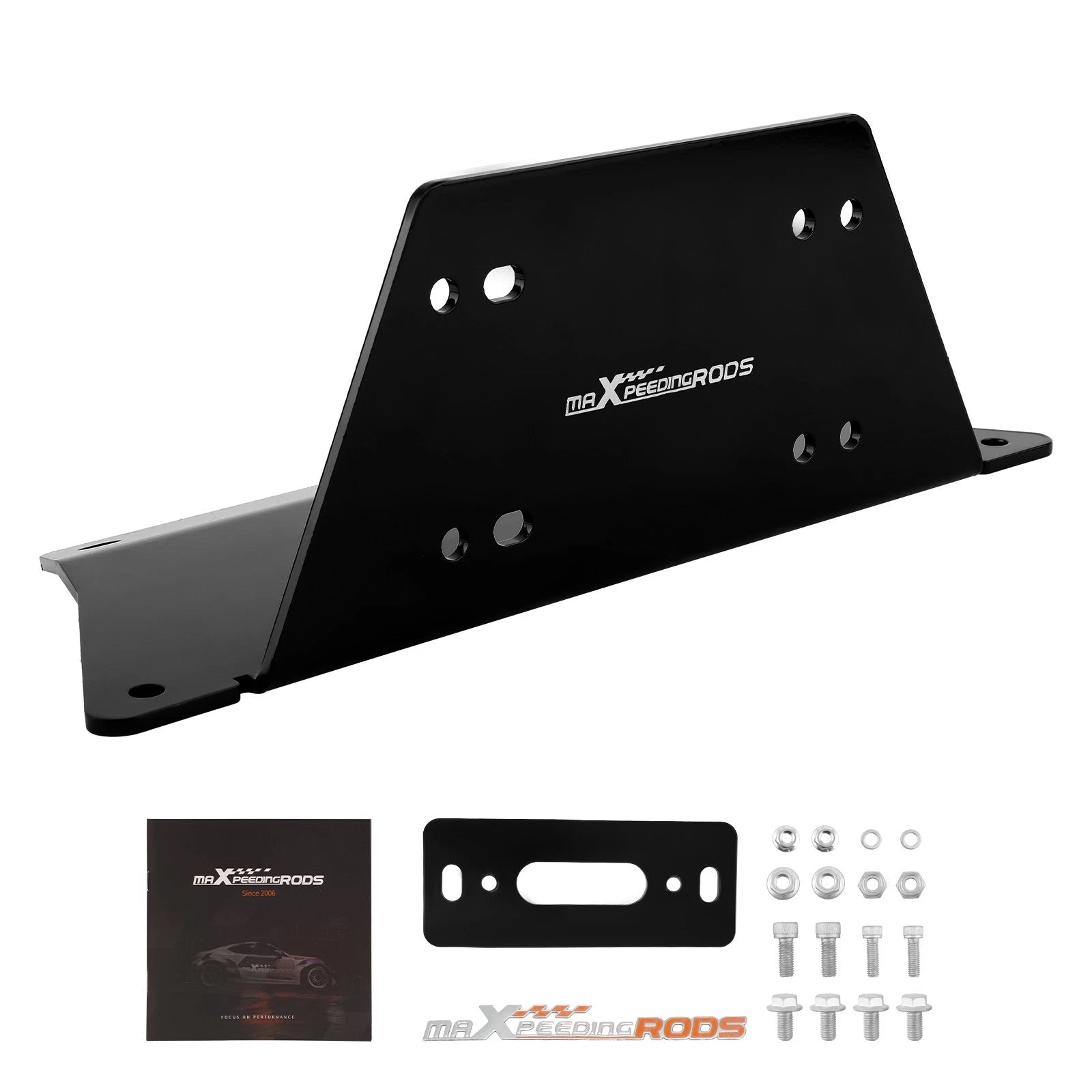 Bumper Winch Mount Plate Brackets Kit For Polaris | Built Supply Co