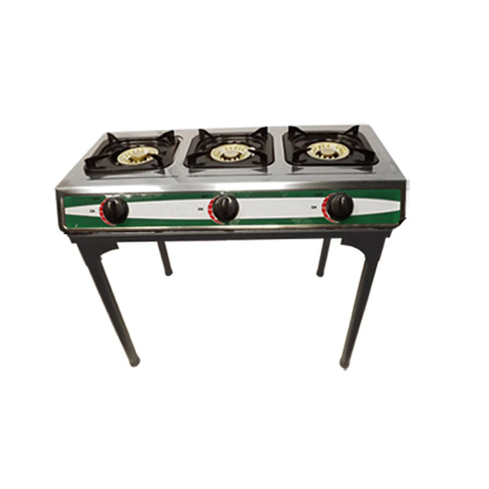 Portable 3 Triple Burners Stove Range Propane Gas Stove With Stand