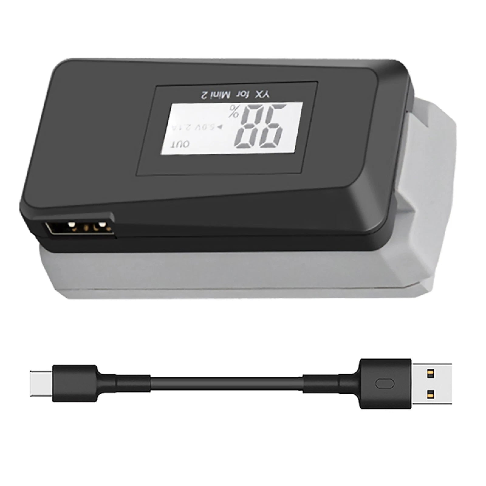 Fast Led Display Usb Charger With Type-c Charging Cable For Dji Mavic