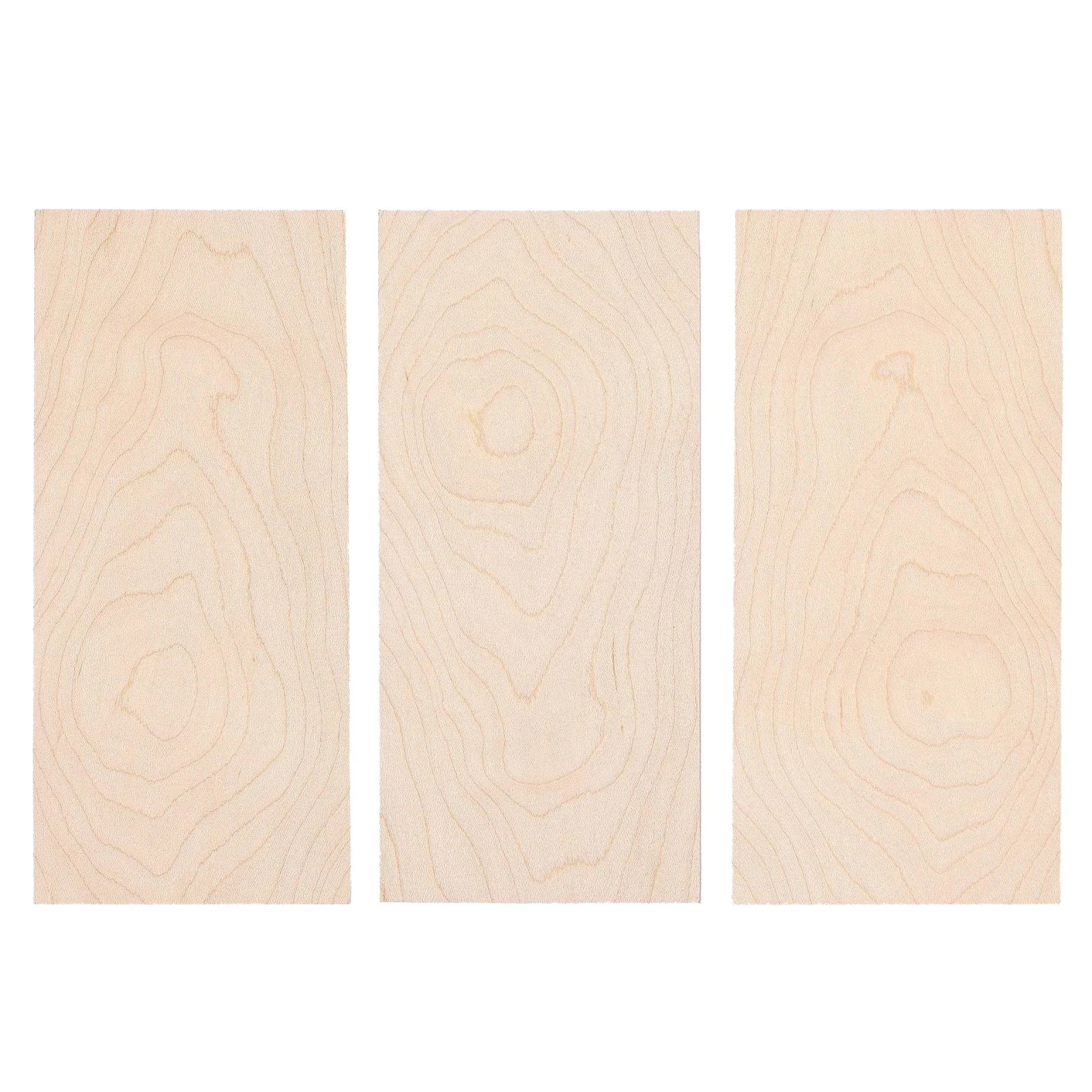 3 Pack Guitar Veneer Maple Wood Guitar Head Veneer Shell Sheet