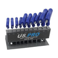 Us Pro T-handle Torx Key Set | Long Star Wrenches T9–t50 + Storage