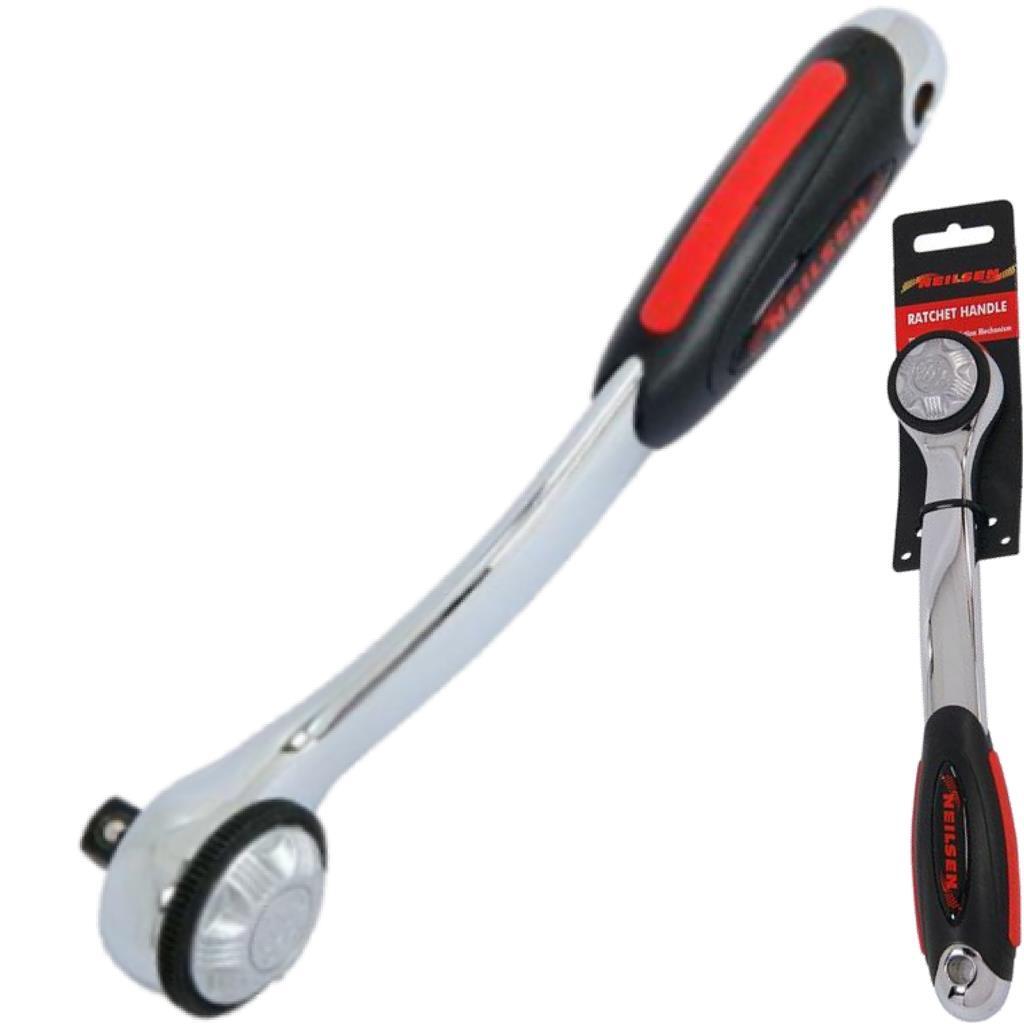 Neilsen Reversible Curved Ratchet Handle Tool
