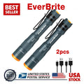 Mini Led Flashlight Powerful Camping Small Torch Clip Penlight Pocket