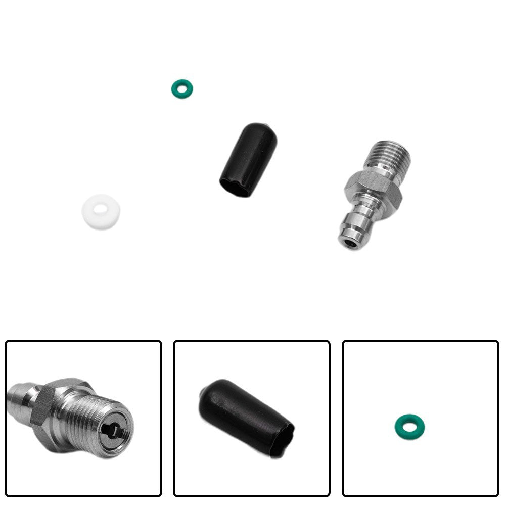Male Connector 0.3in Thread 8mm Stainless Steel
