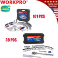 WORKPRO 140PC Drive Wrench Socket Set SAE Metric