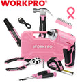 WORKPRO Electric Cordless Screwdriver Kit 18PC Home Tool Household Pink Tool Set