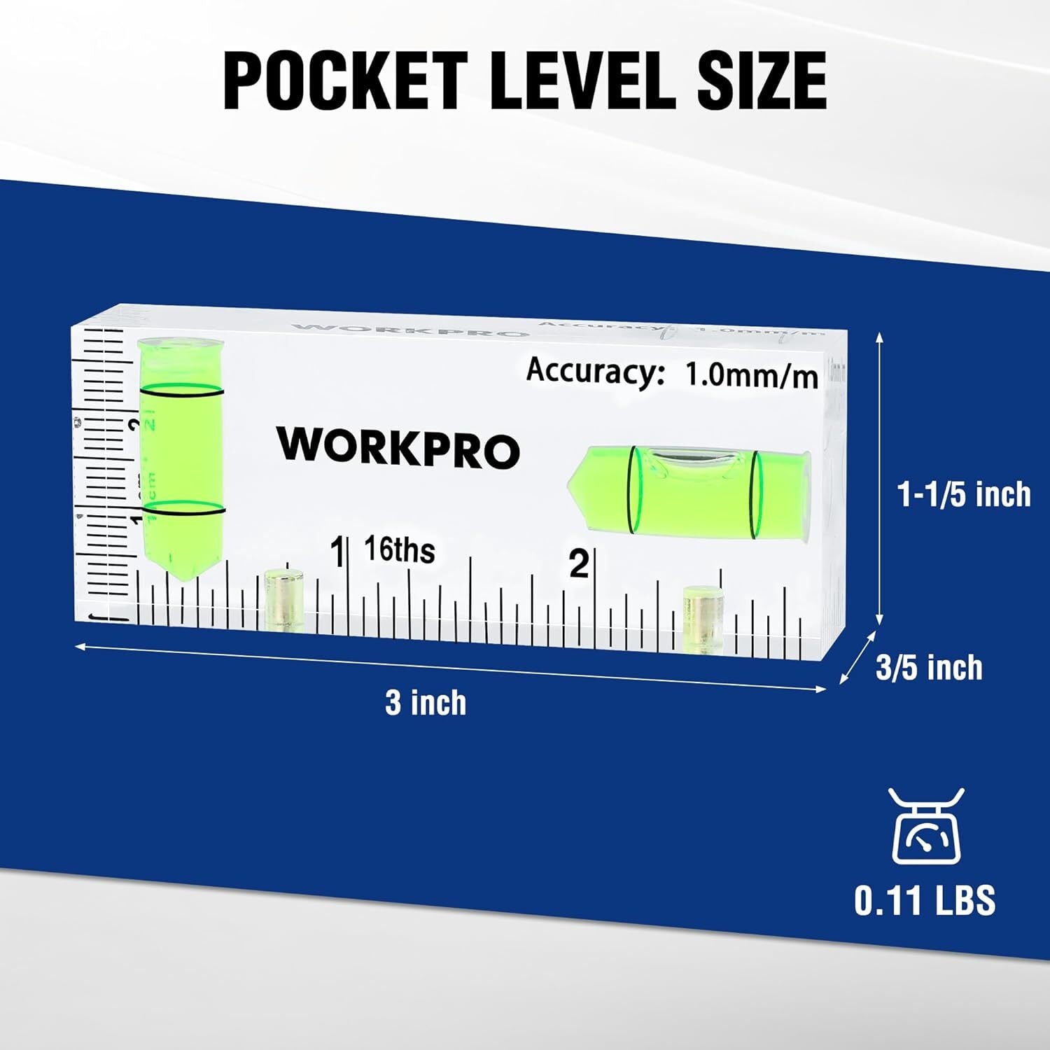 WORKPRO 3 Inch Mini Level Tool by WORKPRO
