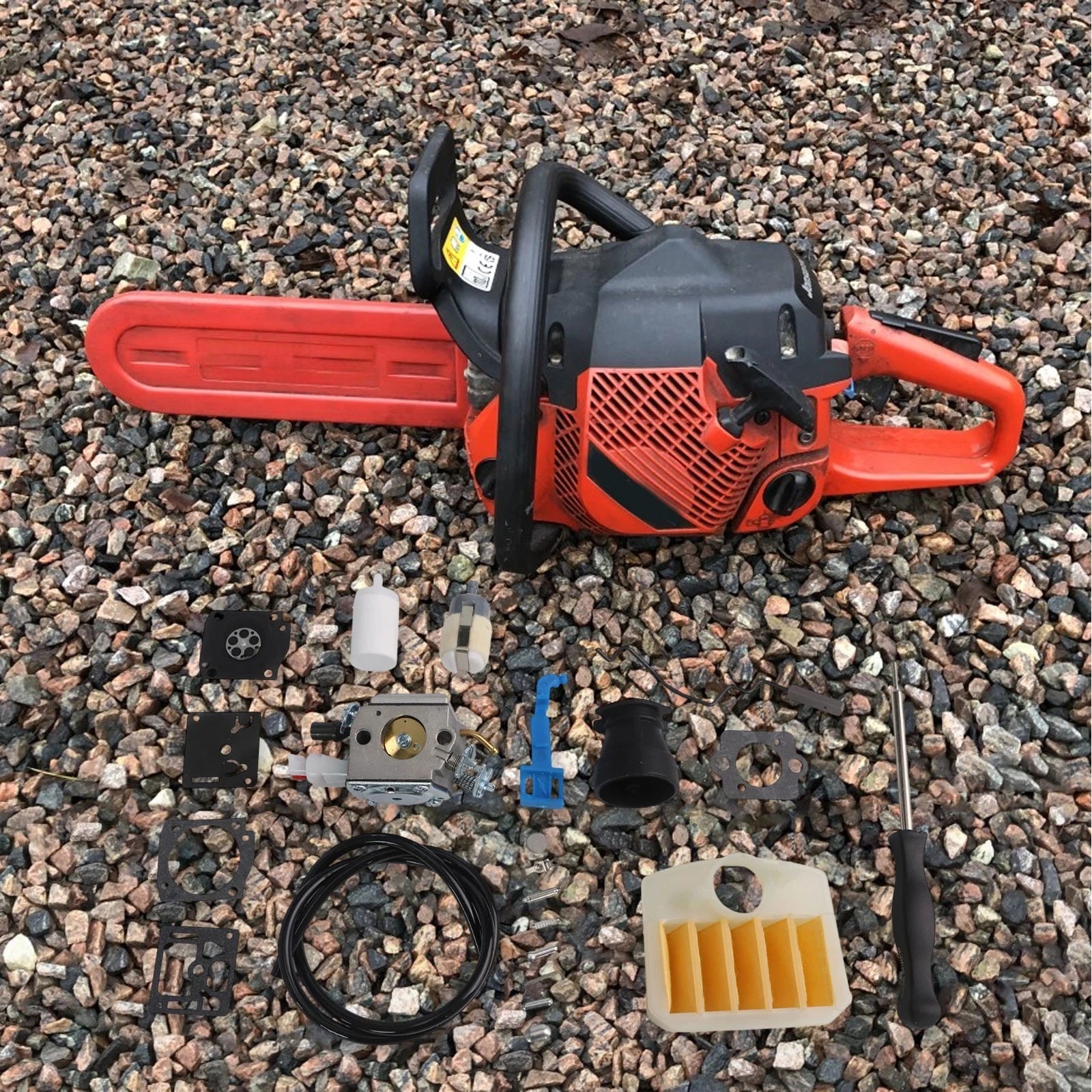 Chainsaw Carburetor Kit Fits Models For 340e 345e With Full