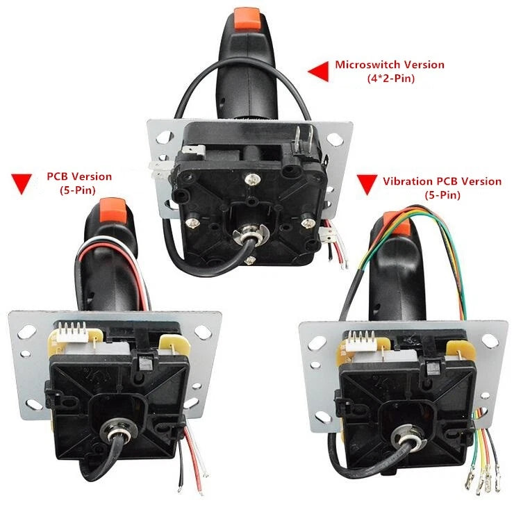 1*ergonomic Arcade Game Cabinet Mini Grap Flight Stick Trigger Top