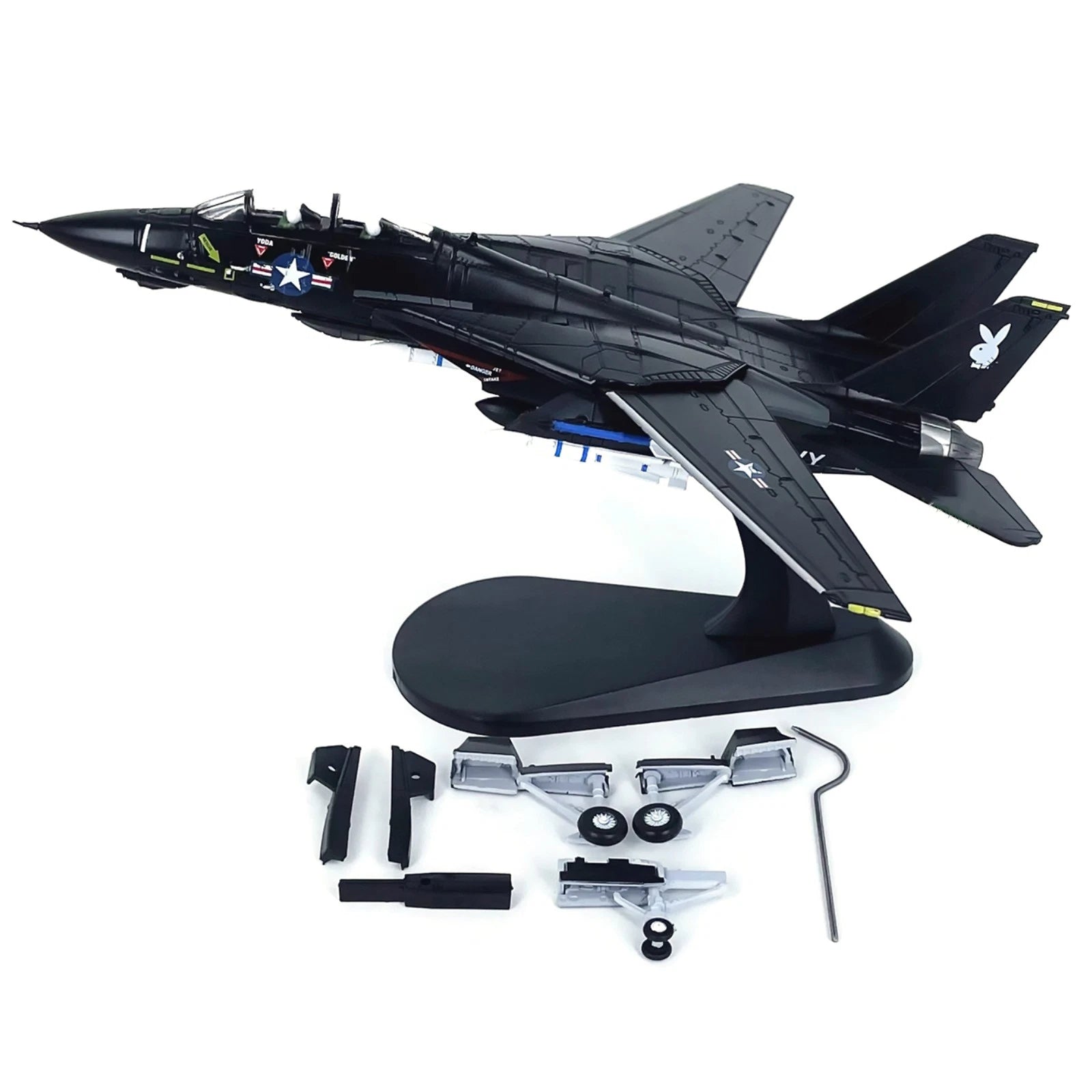 1:100 Scale American F14 Tomcat Alloy Fighter Vx4 Model Airplane