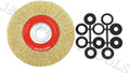 8" Brass Coated Steel Wire Wheel 4500 RPM